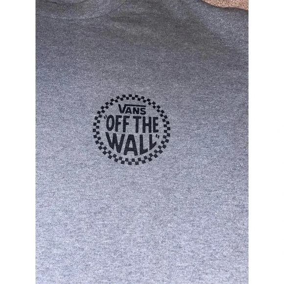 Vans Men's Gray Graphic T-Shirt Size M Skater Streetwear Crew Neck - Picture 8 of 9